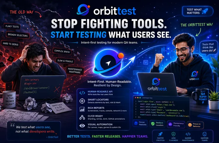 Browser QA automation strategy focused on user intent