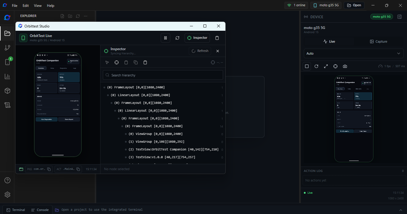 OrbitTest Studio screenshot